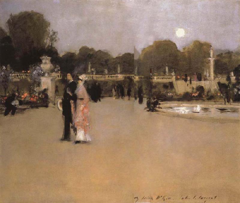 John Singer Sargent The Luxembourg Gardens at Twilight France oil painting art